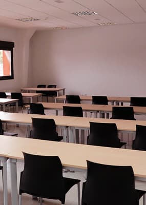 La salle de formation en classe à notre bureau d’Ottawa